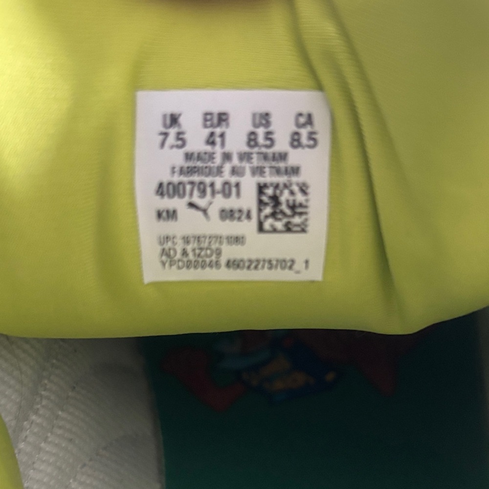 Puma suede XL Teal & Orange Mystery Machine Sneakers Scooby Doo - Picture 3 of 3